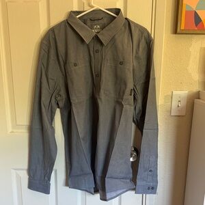 KUIU Men's light blue Chambray Shirt Jacket